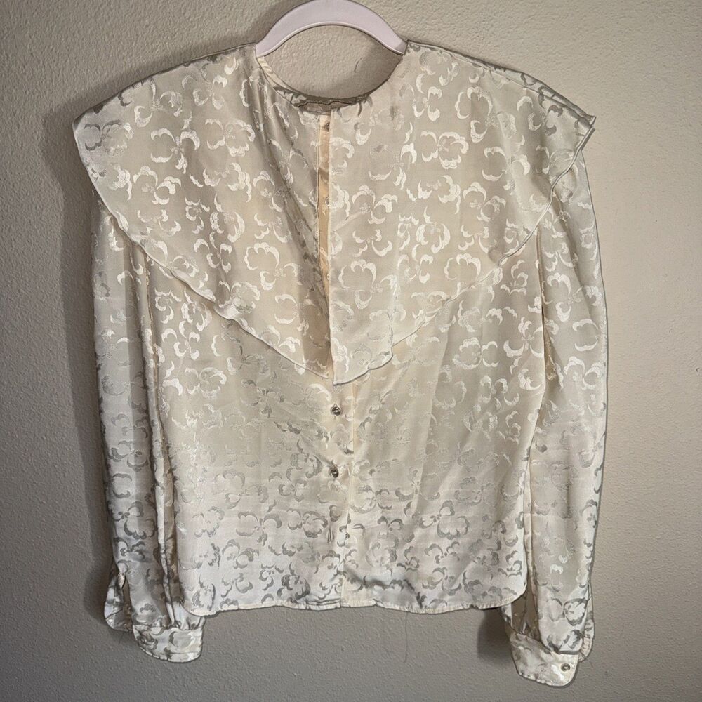 Langtry Gold Label Women’s Long Sleeve Blouse Beige Floral